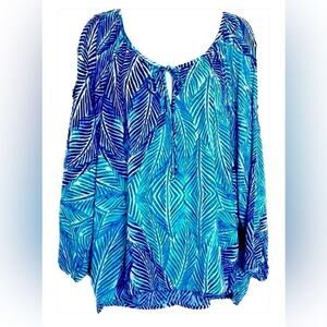Lovestitch Cold Shoulder Long Sleeve Top Blues S/M See new Video